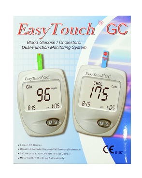 EasyTouch ქოლესტერინისა და გლუკოზის საზომი აპარატი
