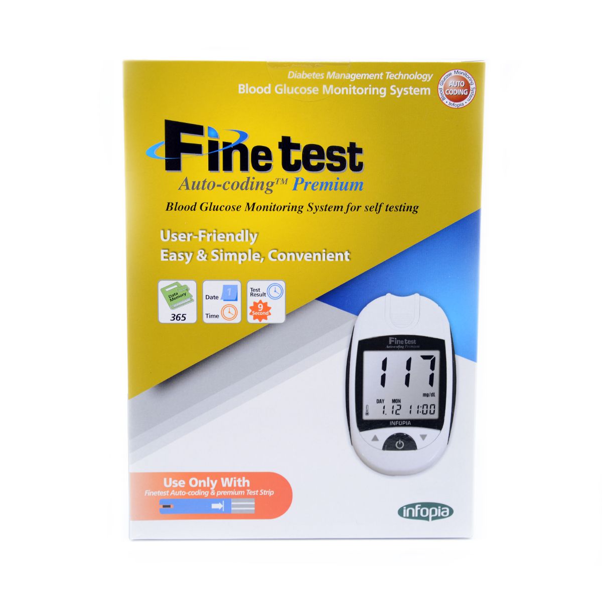Finetest Autocoding Premium გლუკომეტრი